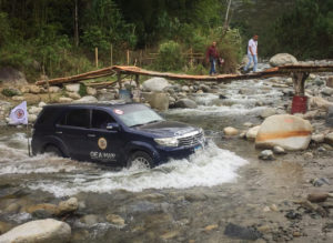 Atravezando ríos, la MAPP/OEA llegó al municipio de Florida, en el Valle del Cauca.